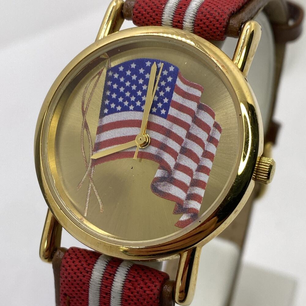 Valdawn American Flag USA Watch Works New Battery